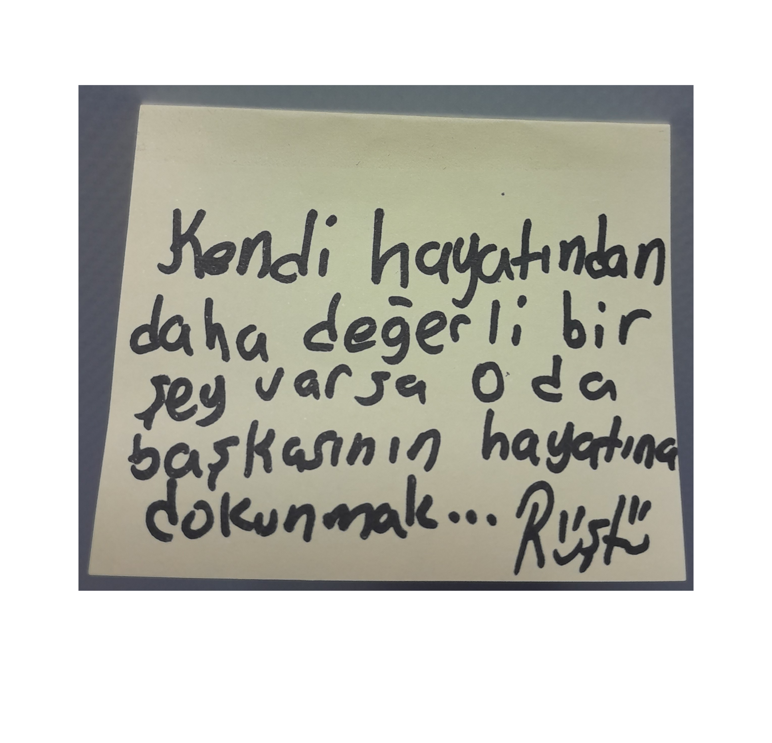 Post-it Rüştü