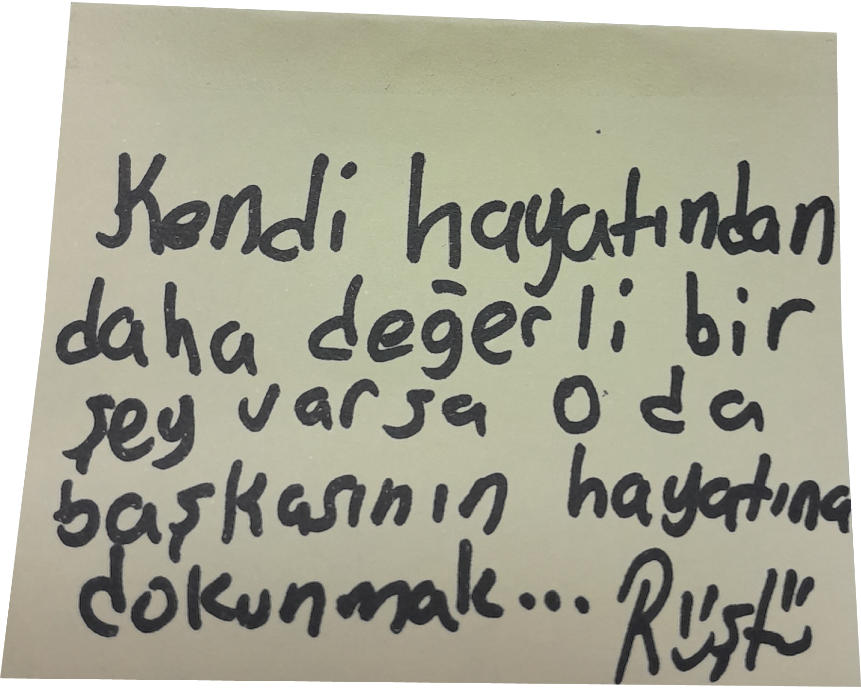 Post-it Rüştü